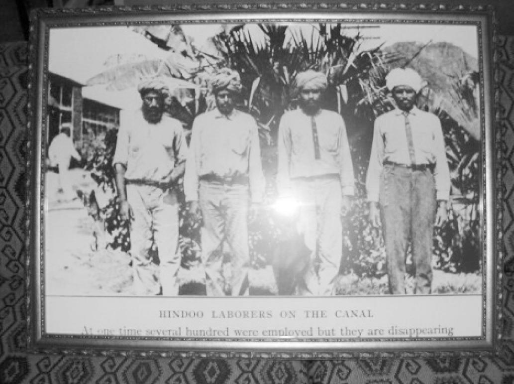 Panama Canal, Punjabi Sikh workers photo at the Indian Embassy