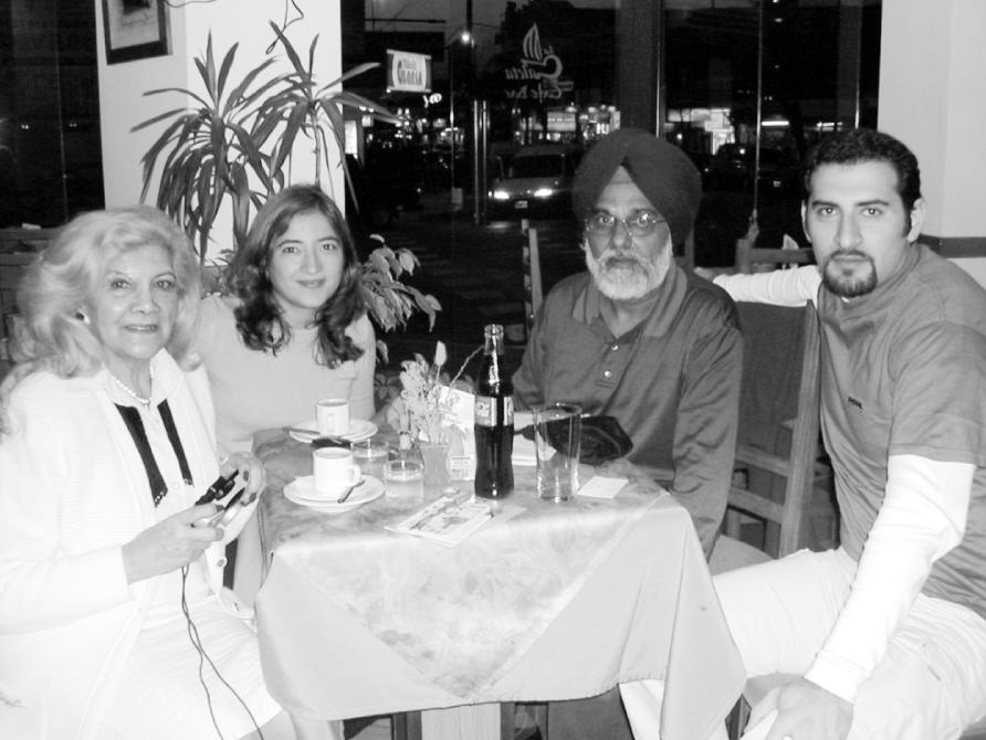 Muncha's daughter Carmen Singh with son Leandra Singh and niece Gabriela