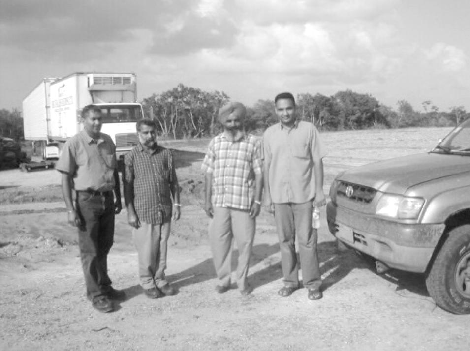 Tut Farm, Sabbi with his Indian staff